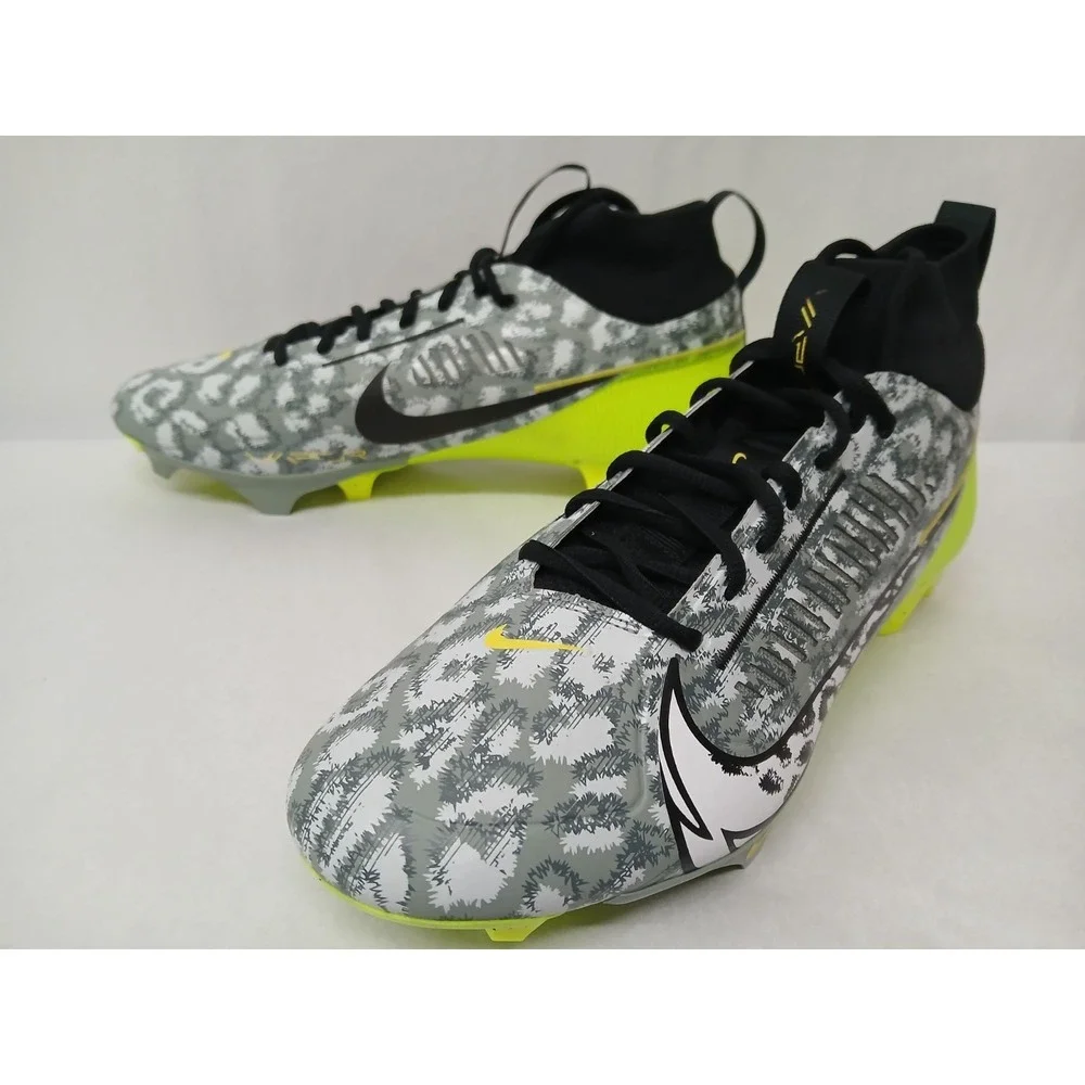 Nike Mens Vapor Edge Pro 360 2 Football Cleat FB8443-703 Volt Black Grey Sz 11.5